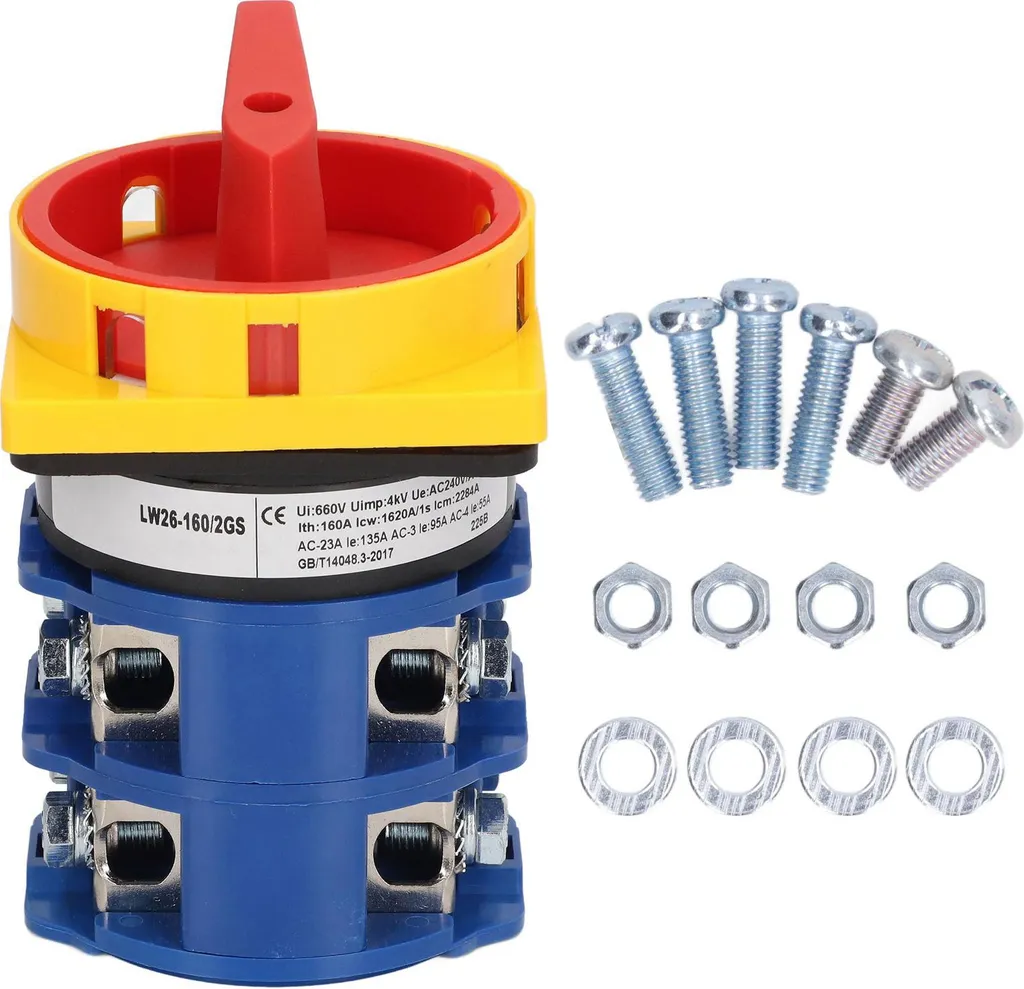 Commutateur à bouton rotatif verrouillable 160A AC 240V/440V - IP65
