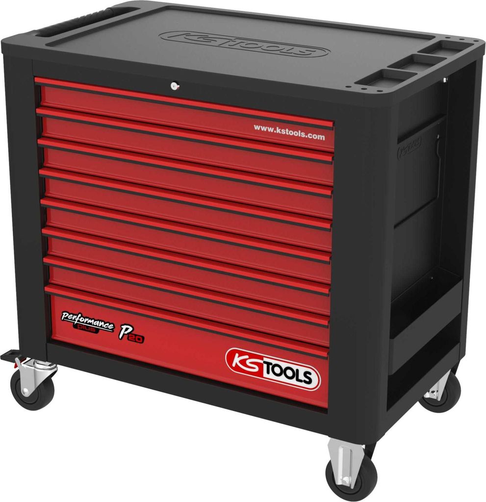 KS Tools PERFORMANCEplus P20 SCHWARZ/ROT Werkstattwagen