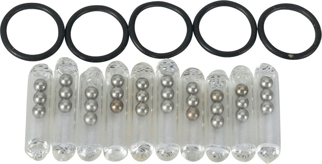 Uni Cat Glass Rattle Kit - 10 Köderrasseln, Größe:Medium