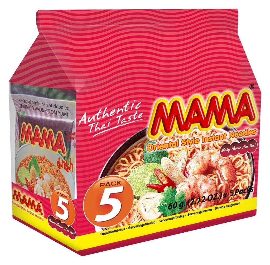 Mama Instantnudeln Garnaal 5x60g – Schnelle Produktbild 