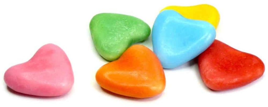 Cuori di meringa Haribo, orsetti gommosi, gomme alla Immagine del prodotto 