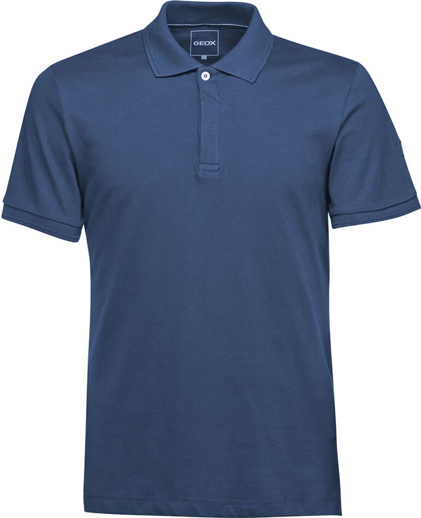 Geox Stretch A Kurzarm-poloshirt Blau M Mann Blau M