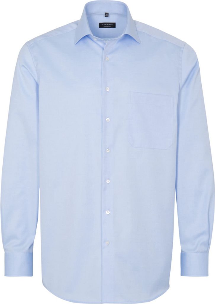Eterna Herren Hemd Comfort Fit 8817-10-E19K AL: 65 cm Gr. 41 blau