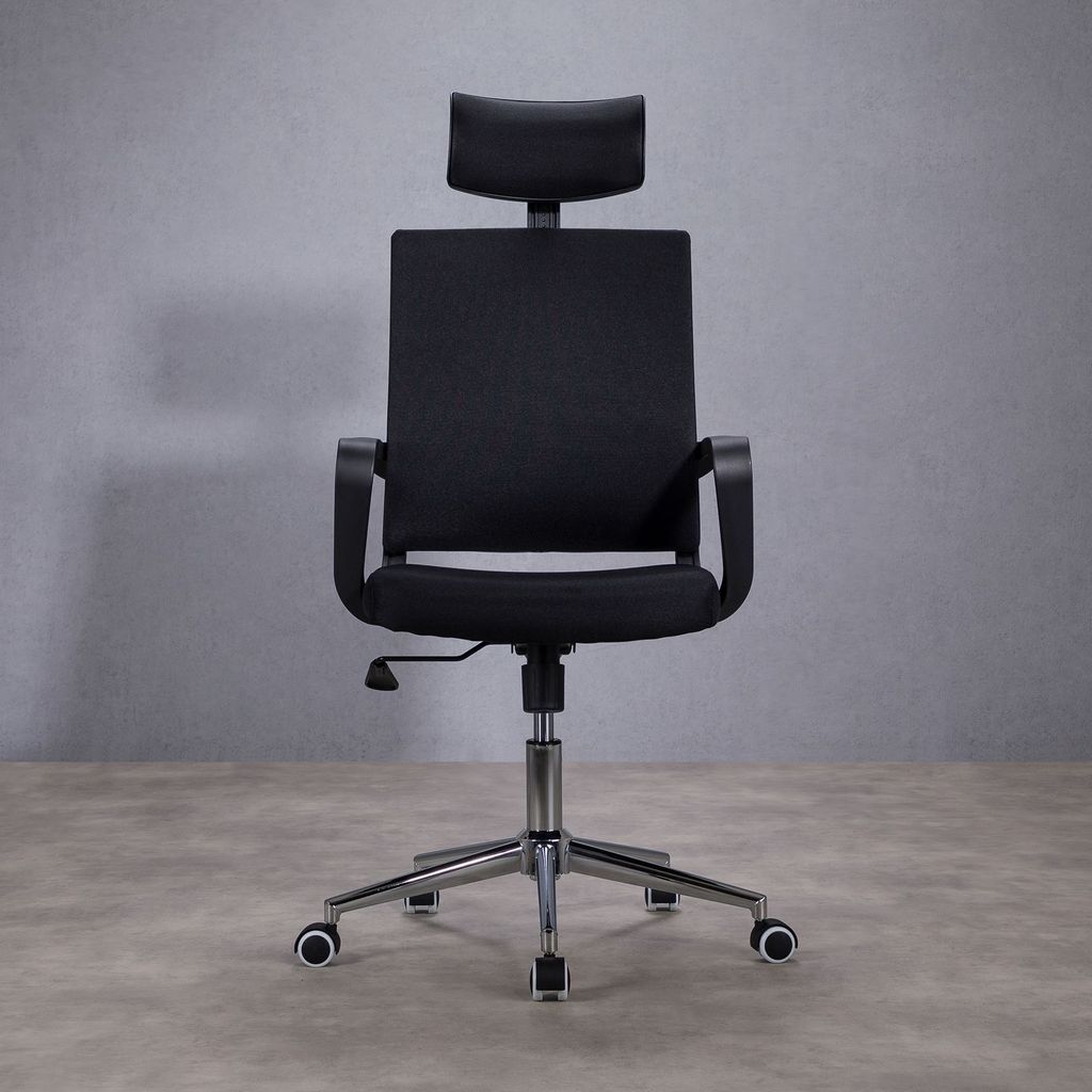 Bürodrehstuhl Herry mit Kopfstütze und Armlehnen in Produktbild 