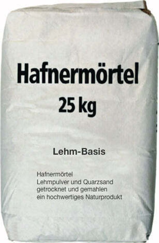 Ofenlehm Lehmmörtel für Ofenbau 25kg Sack