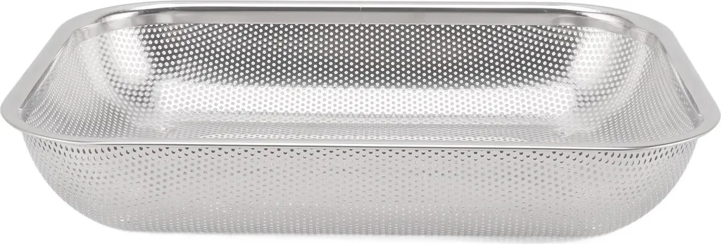 Corbeille à légumes rectangulaire inox idéale pour rangement de cuisine