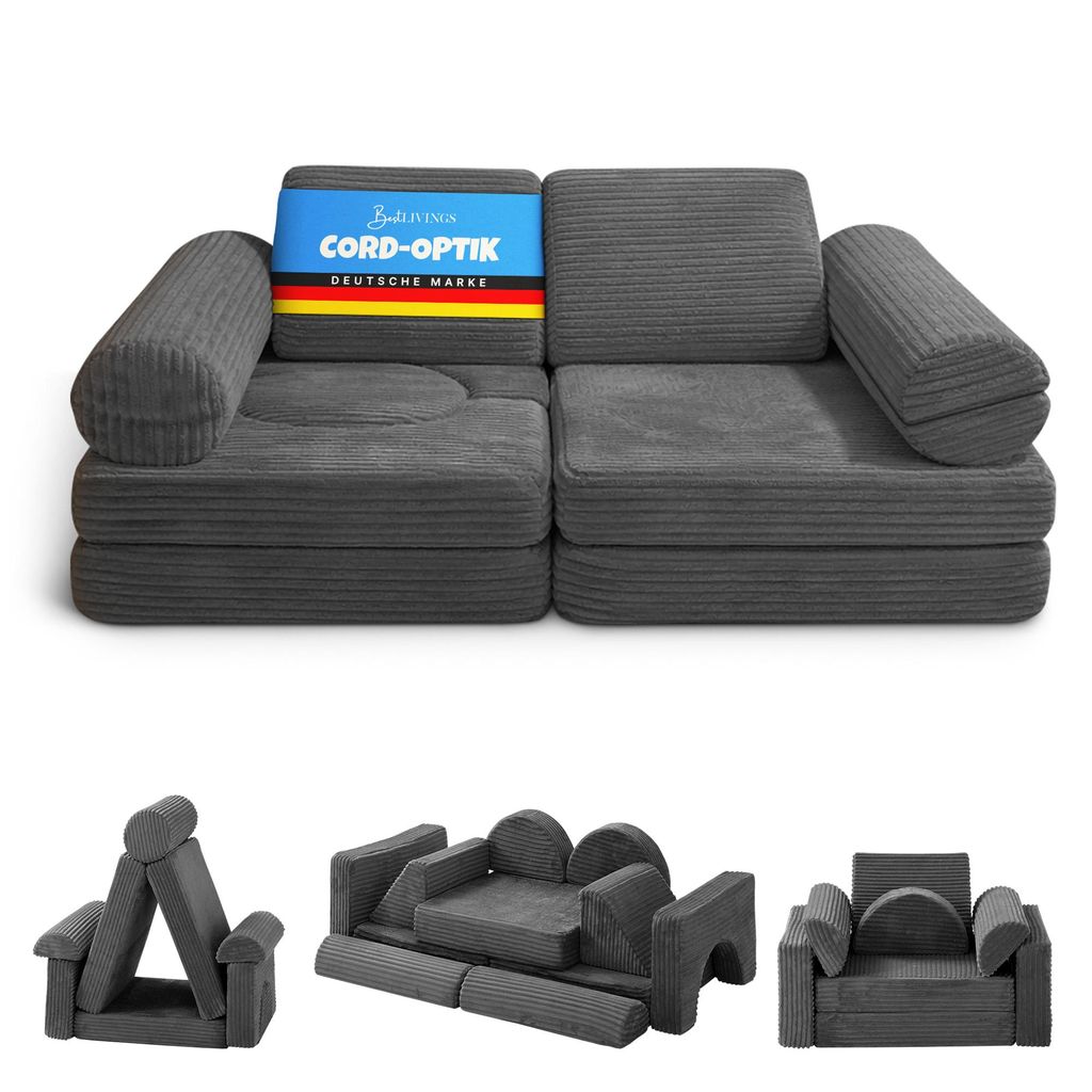 Canapé de jeu pour enfants, 11 pièces, modulaire Image du produit 