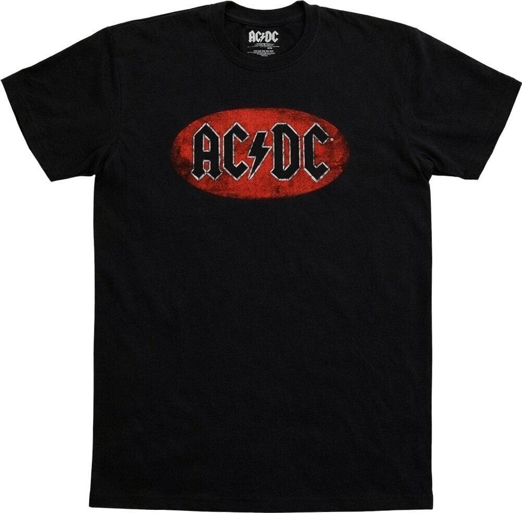 AC/DC Oval Logo Vintage Black M Koszulka Zdjęcie produktu 