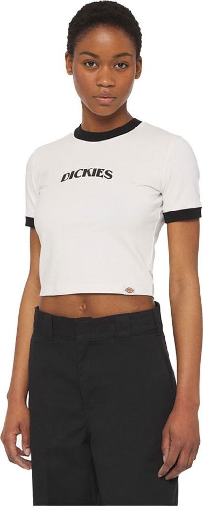 Dickies Herndon Ringer Kurzarm-oberteil Weiß L Frau Weiß L