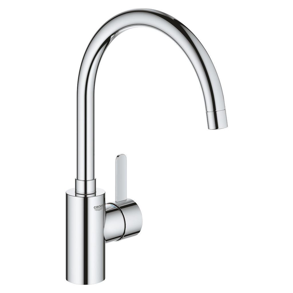 GROHE Eurosmart Cosmopolitan Einhand-Spültischarmatur, Ausladung 224mm, schwenkbar, hoch, GROHE EcoJoy, 3284320E