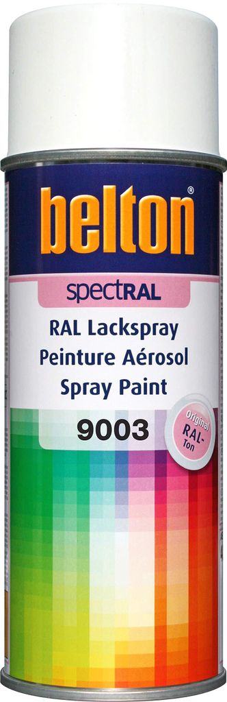 belton spectRAL Lackspray RAL 9003 signalweiß glänzend 400 ml