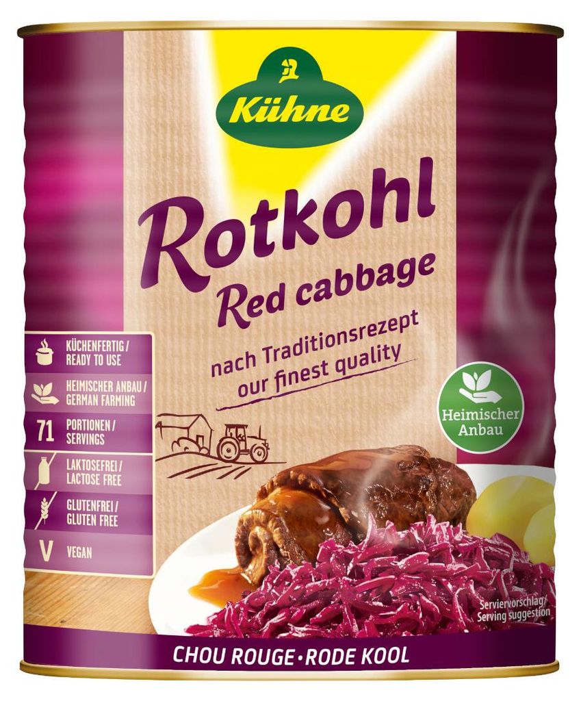 Kühne Chou rouge L'original prêt à cuire poids net égoutté Image du produit 