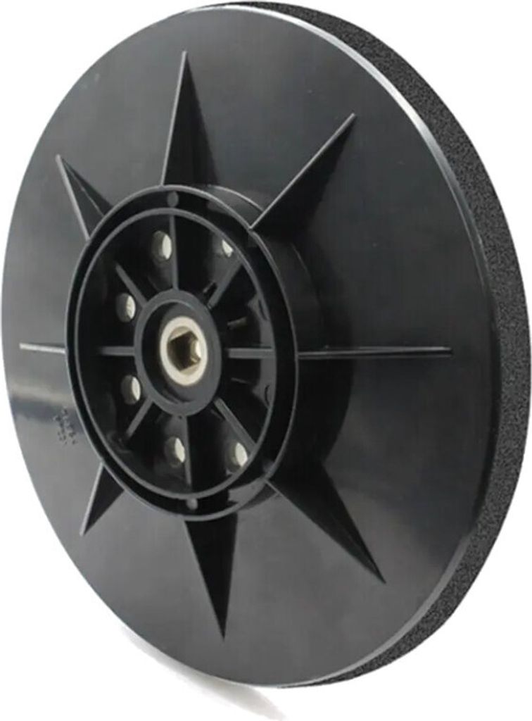 Trade-Shop 8-Loch Schleifteller / Stützteller / Kletteller 225mm für Einhell 4259965, Matrix DWS 600-1 710, Apex 710 Watt Langhalsschleifer