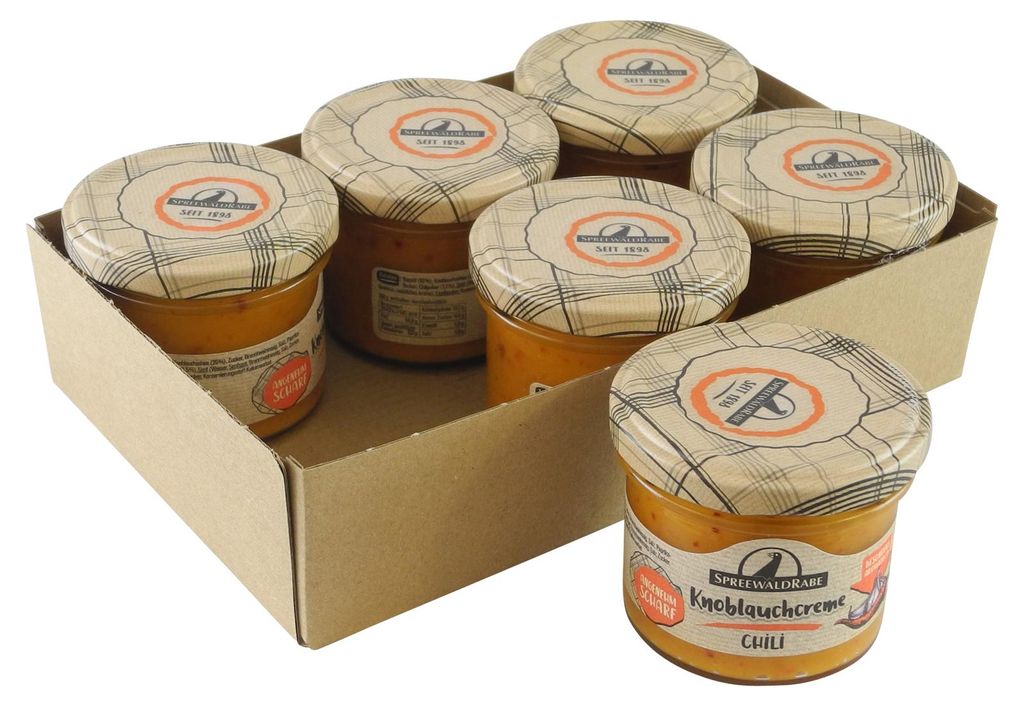 Knoblauchcreme Chili von Spreewald-Rabe 6er Set (6 Gläser à Produktbild 