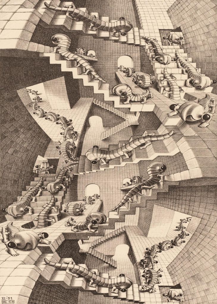 Puzzelman Das Treppenhaus - M.C. Escher (1000)