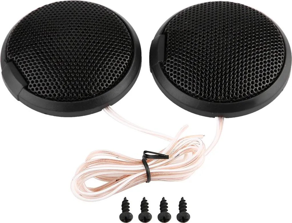 Coppia Tweeter Auto 20W Plastica Leggera - Ricambio Audio Universale