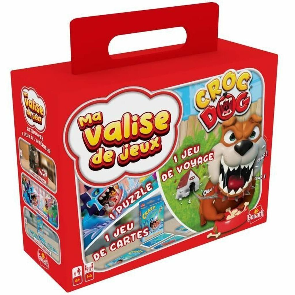 Multi-Spiele-Koffer 2-Croc Dog Travel