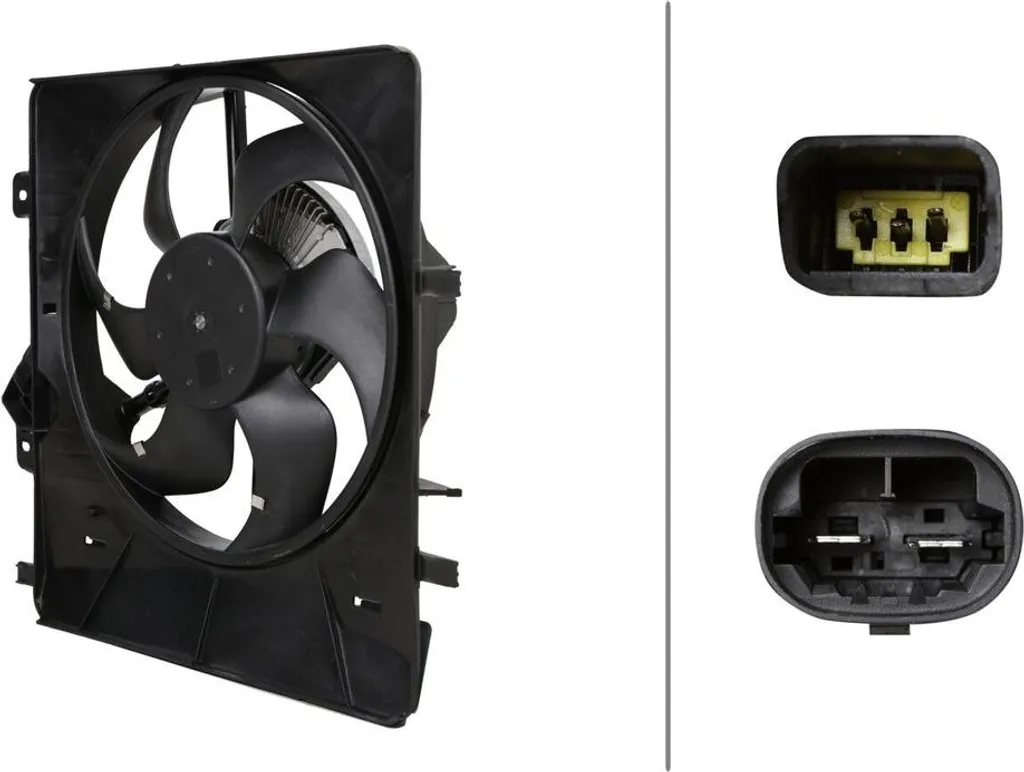 Ventilateur de Radiateur 240W HELLA 12V 5 Broches pour CITROËN C3 III