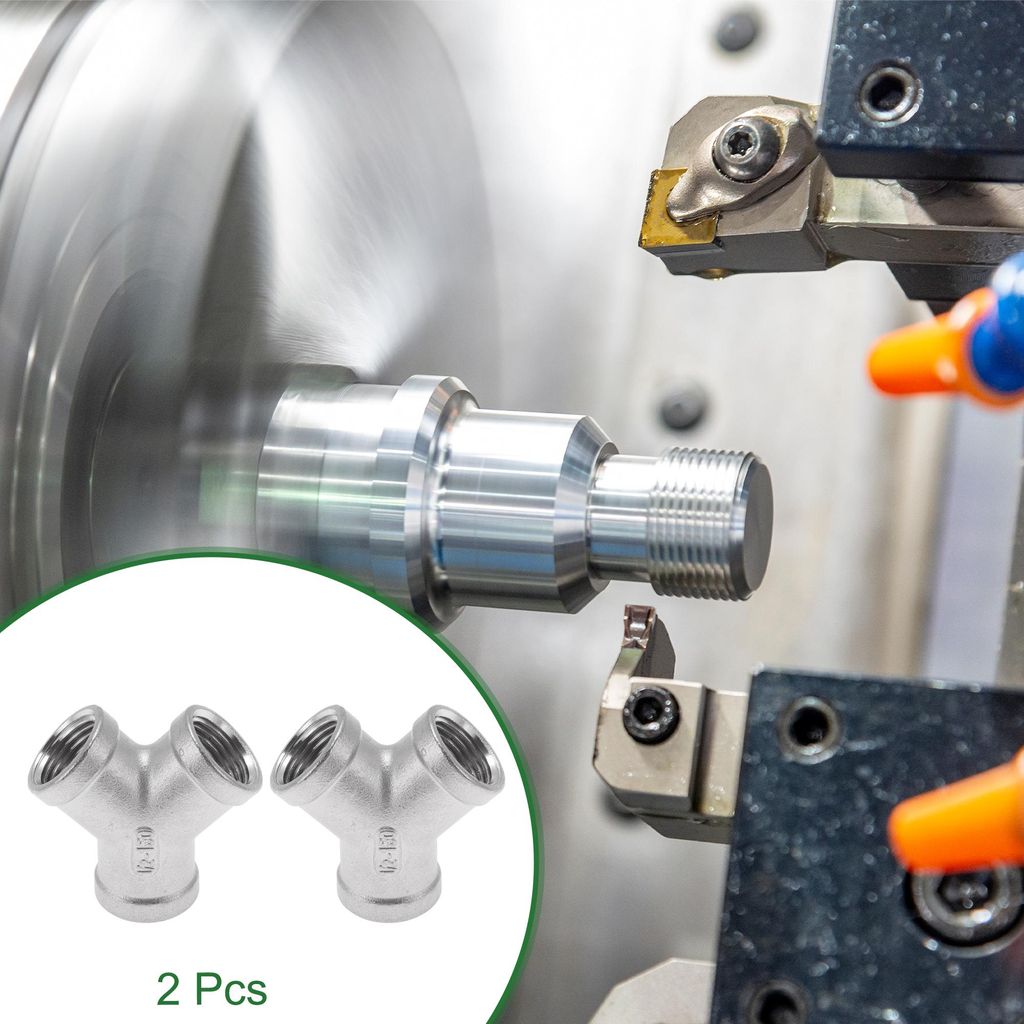 304 Edelstahl Rohrverbinder 1/2" BSPT Innengewinde Y-Form Adapter 2 Stück