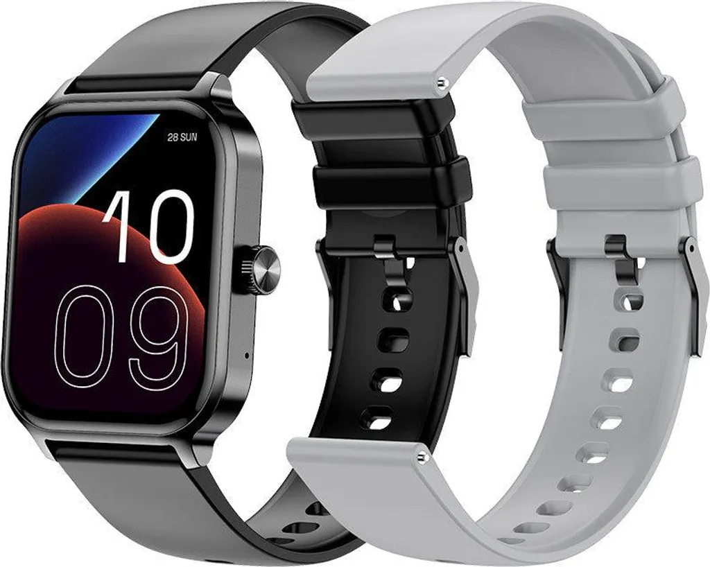 Smartwatch AMOLED 1,93 Pouce SPC Smartee Duo 3 Batterie 7 Jours Grise