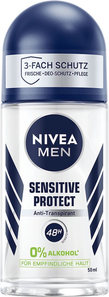 3x Nivea Men Roll On Sensitive Protect 50ml Produktbild 