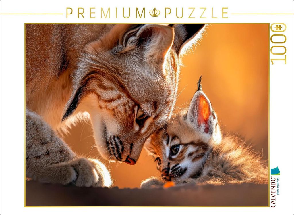 CALVENDO Puzzle Luchs | 1000 Teile Lege-Größe 64x48cm Foto-Puzzle für glückliche Stunden
