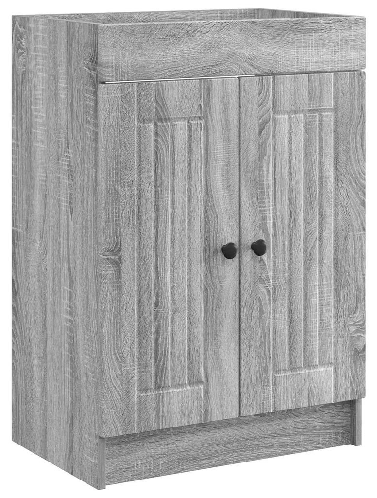 vidaXL Unter dem Waschbecken Badschrank Grau Sonoma