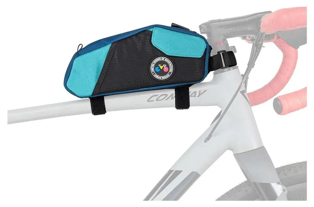 Sacoche de tube supérieur Urban Nomad 1,5L pour vélo et VTT bleu