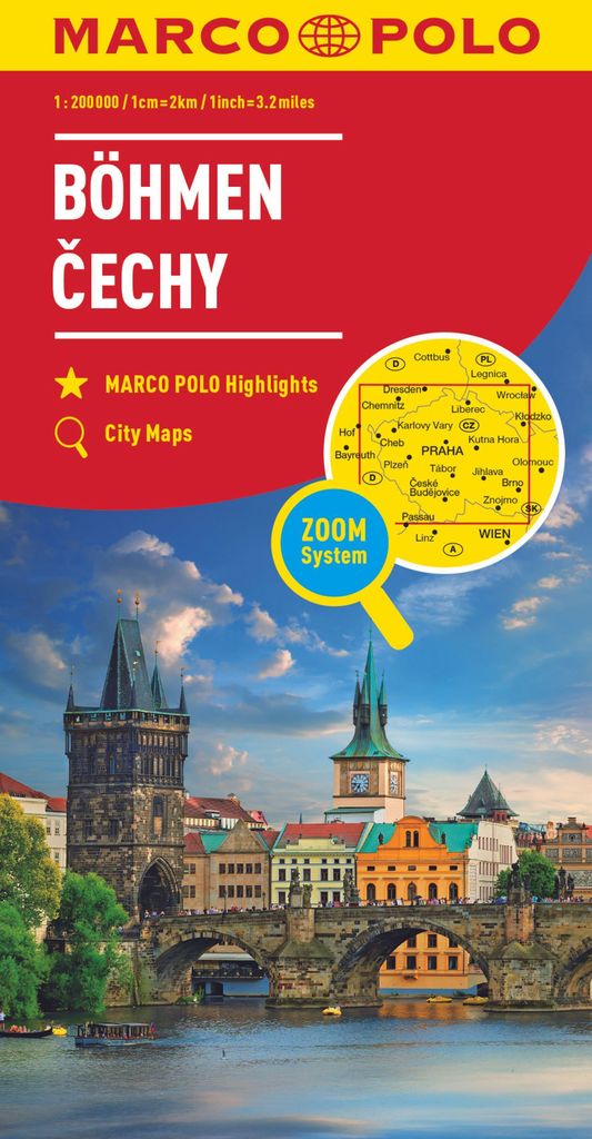 MARCO POLO Regionalkarte Böhmen 1:200.000