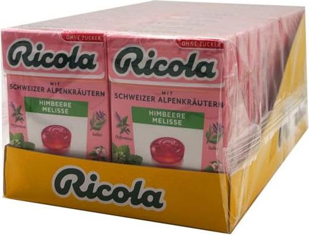 Ricola Himbeer Melisse Bonbons, 20x 50g Produktbild 