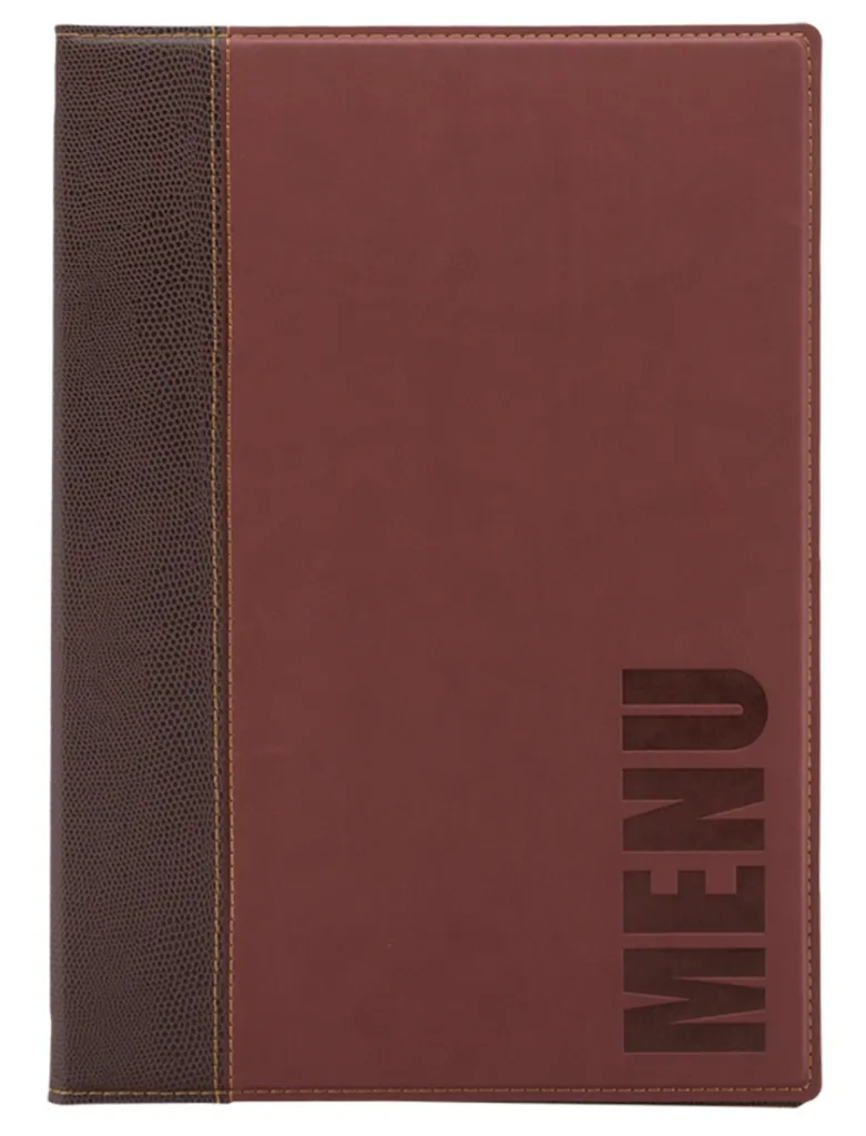 Cartella Menu A4 Securit in Similpelle Bordeaux - Qualità Professionale