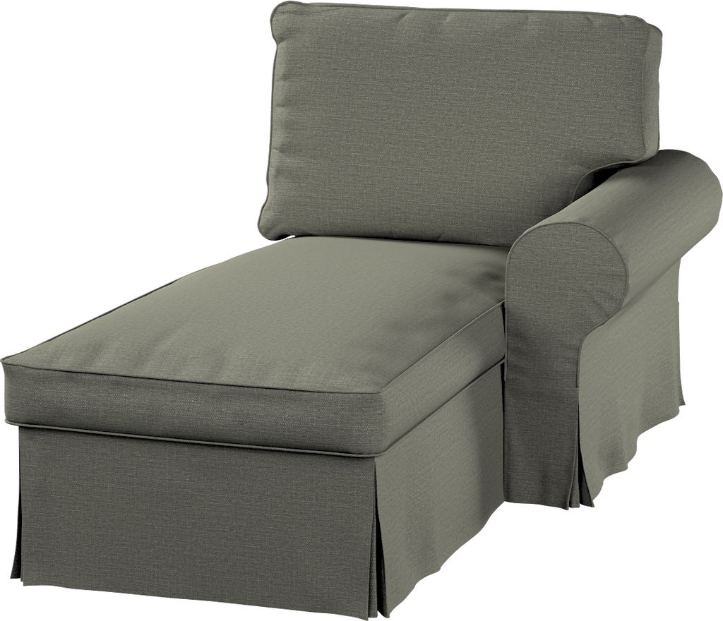 Dekoria Bezug für Ektorp Récamiere rechts, grau-beige, Sofahusse für Ektorp Recamiere rechts