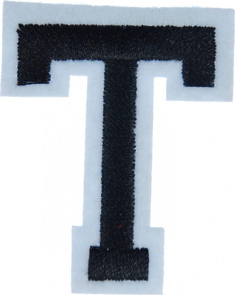 Buchstaben Initialen Alphabet ABC Bügelbild Patch Miniblings 5cm Buchstabe T
