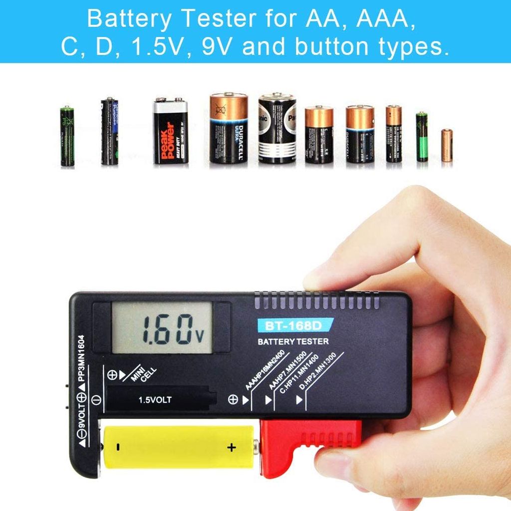Digitaler Akku Universal für AAA Batterietester Batterie Testgerät Pruefgeraet