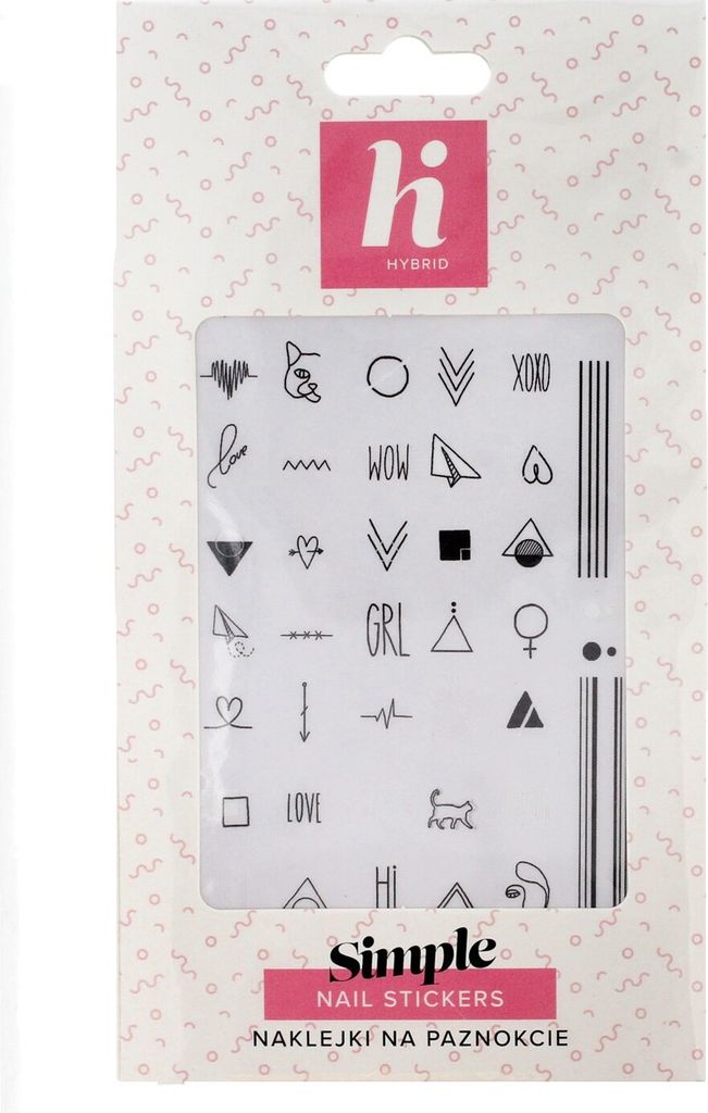 Hi Hybrid Simple Nagelsticker 1 Stück