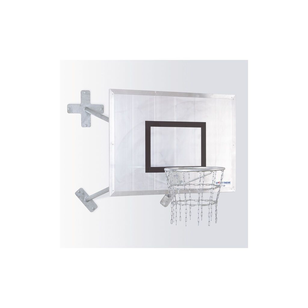 Sport-Thieme Basketball-Wandanlage "Fair Play Outdoor", Korb "Outdoor" abklappbar, Zielbrett: Aluminium