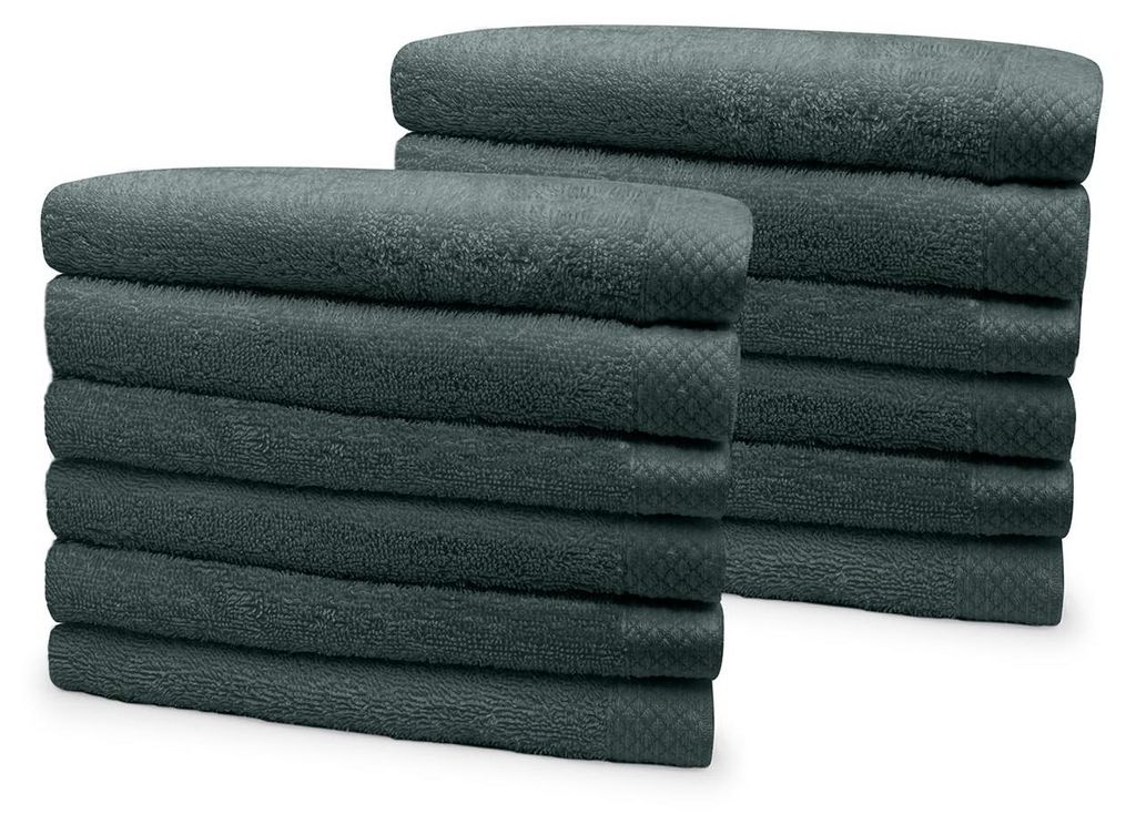 Eleganzzz Frottee-Handtuch 50x100cm – Grün – 50x100 – 100% Baumwolle – saugstark