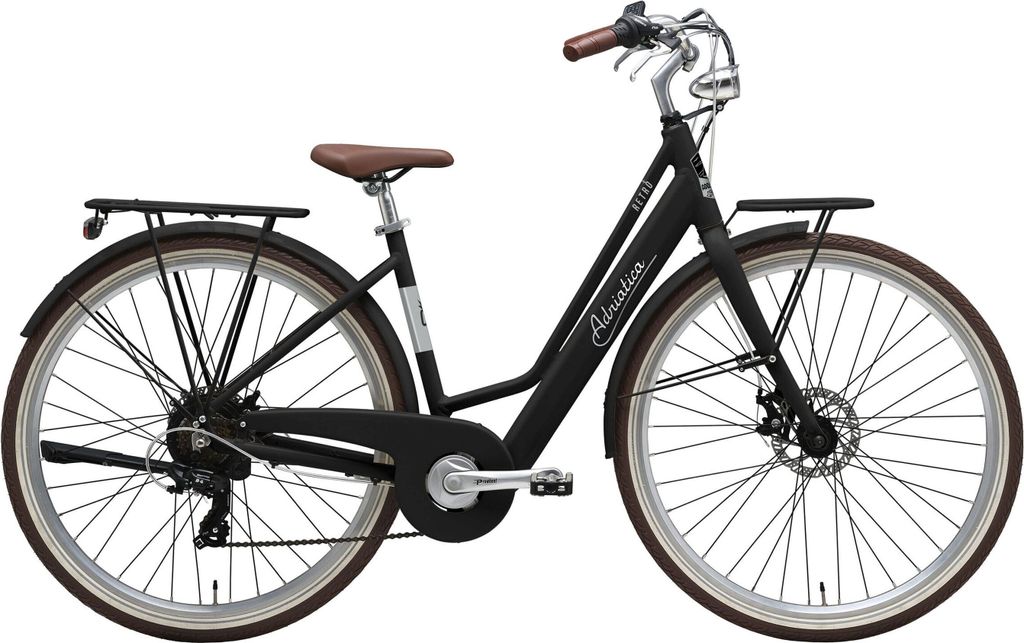 Adriatica Elektro-Citybike RETRO 28 Zoll, schwarz