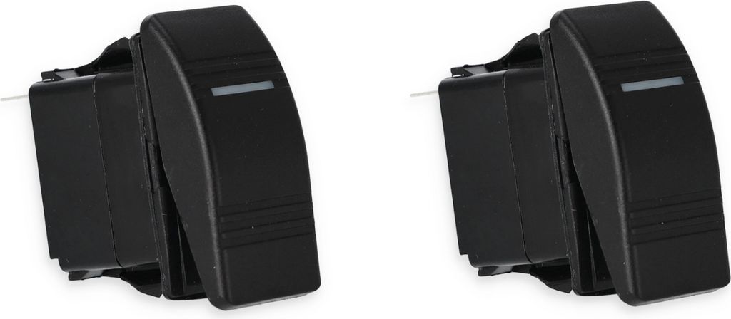 2 x 12V LED Kippschalter ON-OFF 25 A mit LED Beleuchtung aus robustem Kunststoff