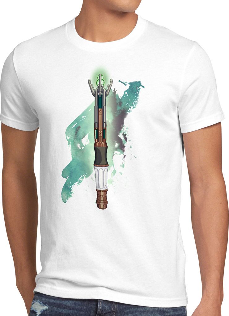 style3 Schallschraubenzieher Herren T-Shirt zeitreise serie polizei notrufzelle