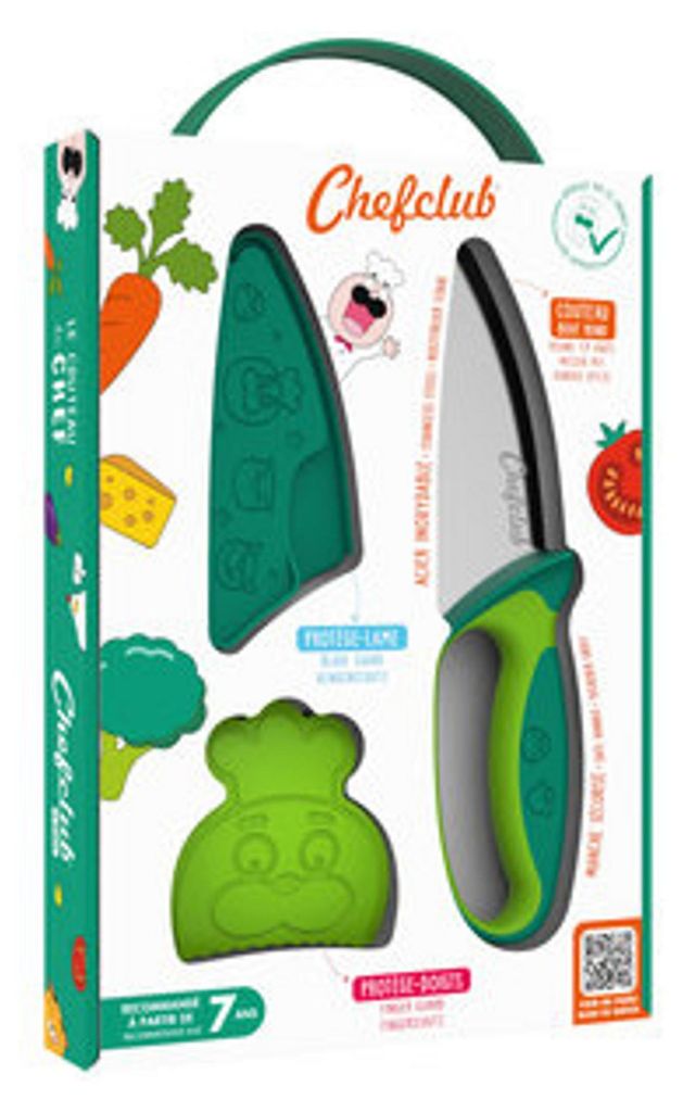 Dětský nůž Chefclub Dětský nůž v zelené barvě Dětský nůž s Obrázek produktu 