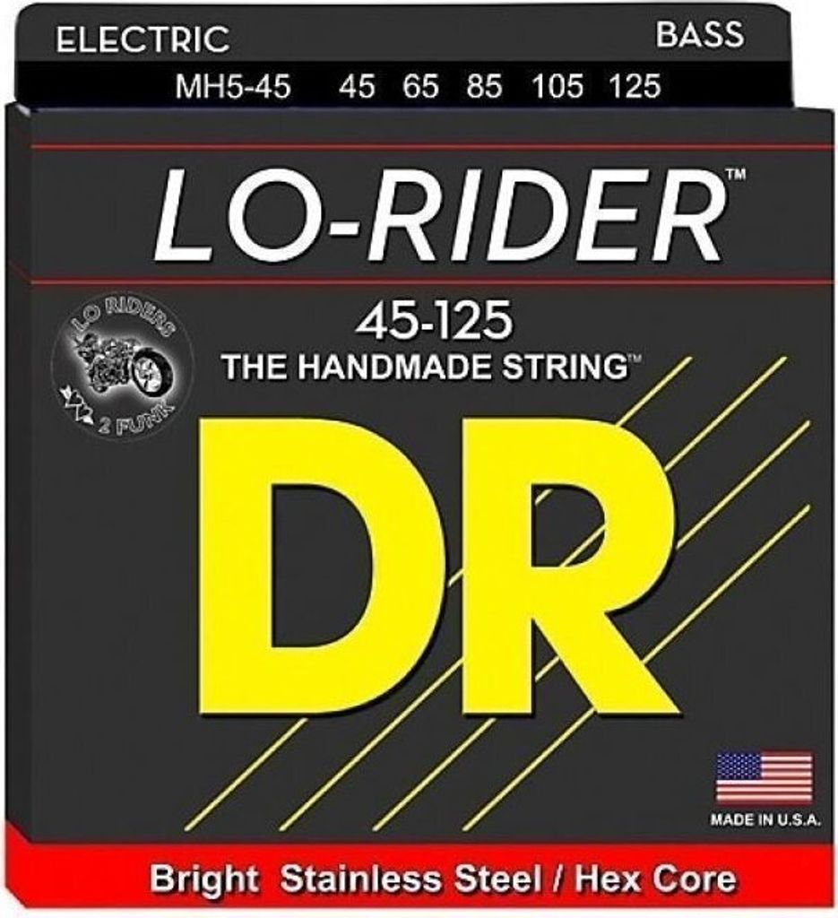 DR Strings MH5-45 Saiten für 5-saitigen E-Bass, Saiten für 5-Saiter E-Bass