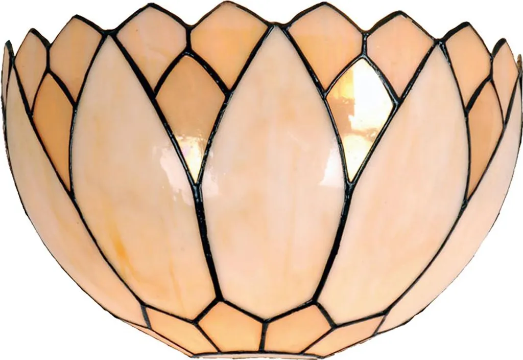 Applique Tiffany Clayre & Eef 30x15x20 cm Vetro Beige - Eleganza Artigianale