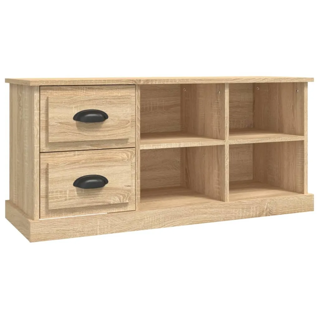 Supporto TV Rovere Sonoma 102x35x47 - Setup Gaming e Multimedia