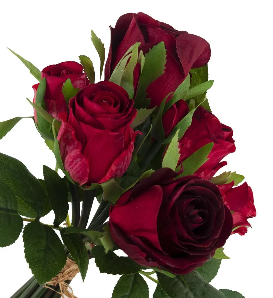Fleurs Artificielles Roses Réalistes - Composition Florale Déco