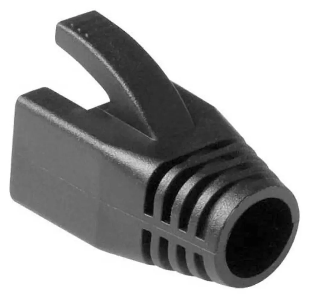 Manchon pour câble Ethernet 8,0 mm ACT RJ45 noir - Finition professionnelle