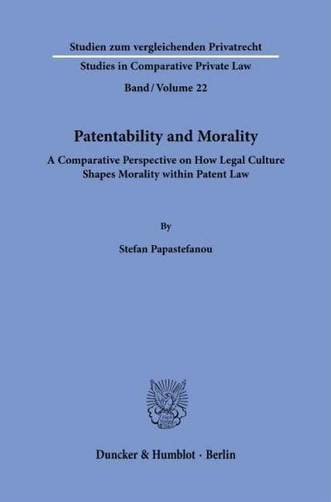 Patentability and Morality.