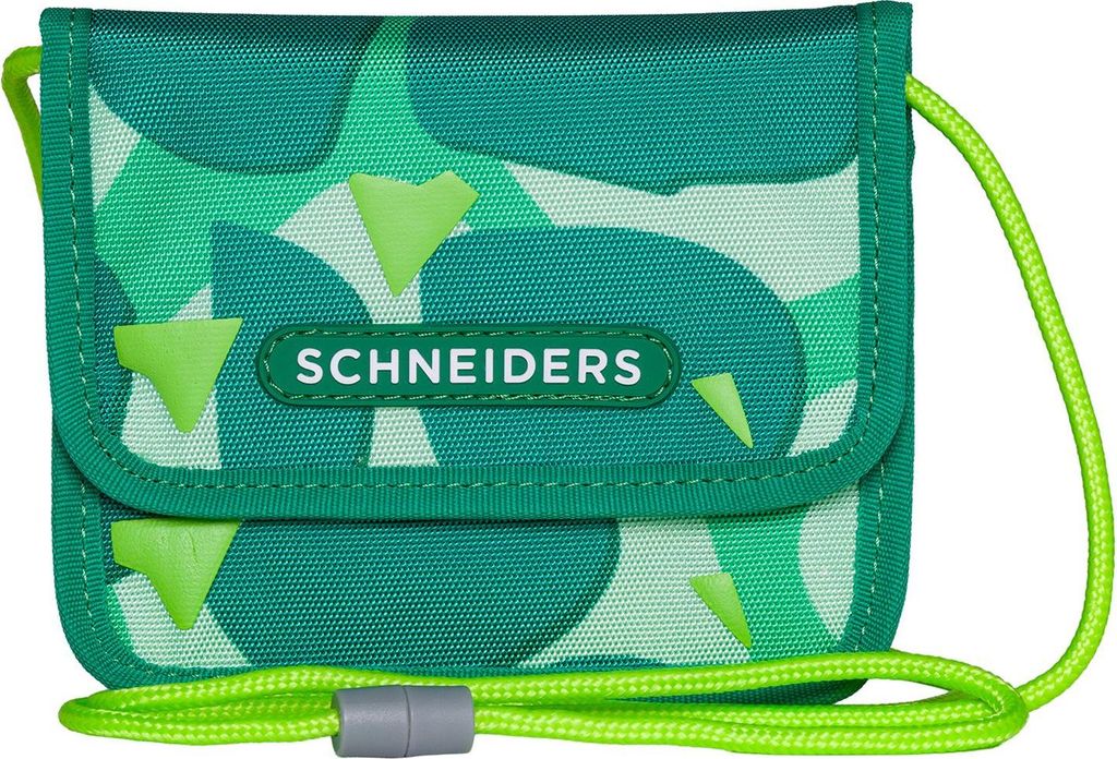 Schneiders Brustbeutel Geldbörse Neck Pouch Dino Dance grün