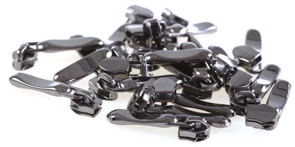 20 Stylische Schieber Zipper für Spiralreißverschluss 5mm, Produktbild 