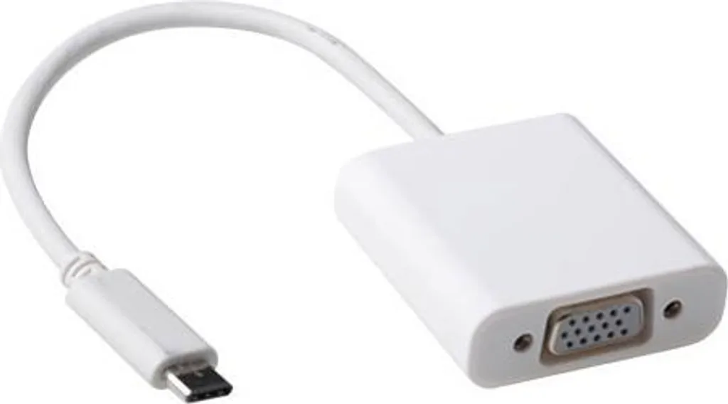 Convertisseur USB-C vers VGA blanc SB0016 - Adaptateur vidéo de qualité